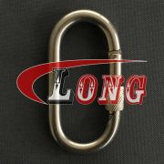 Oval Snap Hook with Screw Nut Stainless Steel China manufacturer
