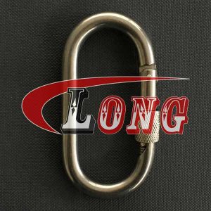 Oval Snap Hook with Screw Nut Stainless Steel China manufacturer