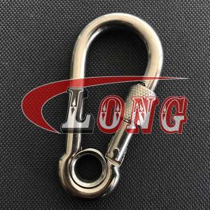 snap hook din 5299 carbine snap hook stainless steel with screw nut&eyelet